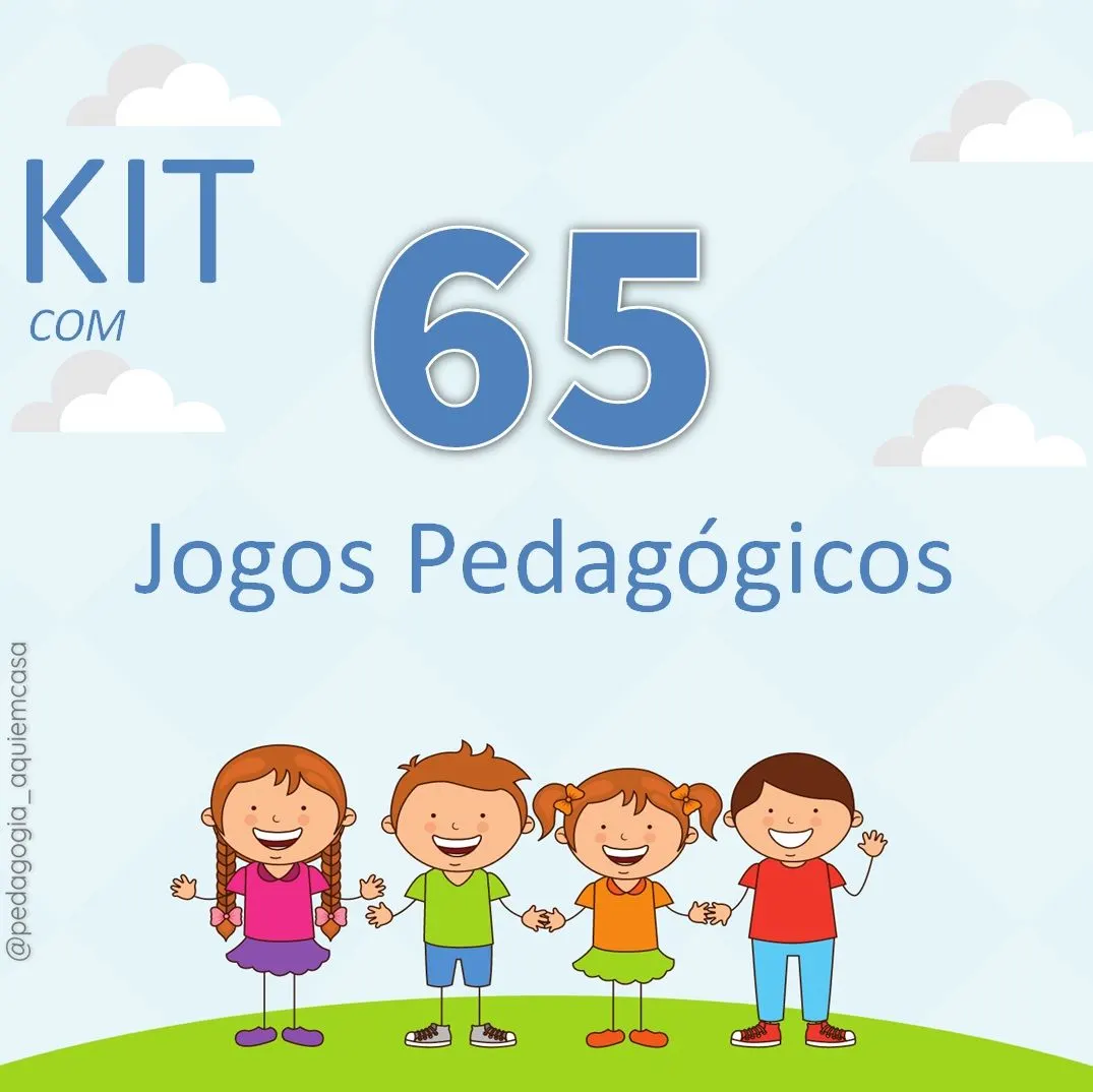 KIT COMPLETO 65 JOGOS PEDAGÓGICOS