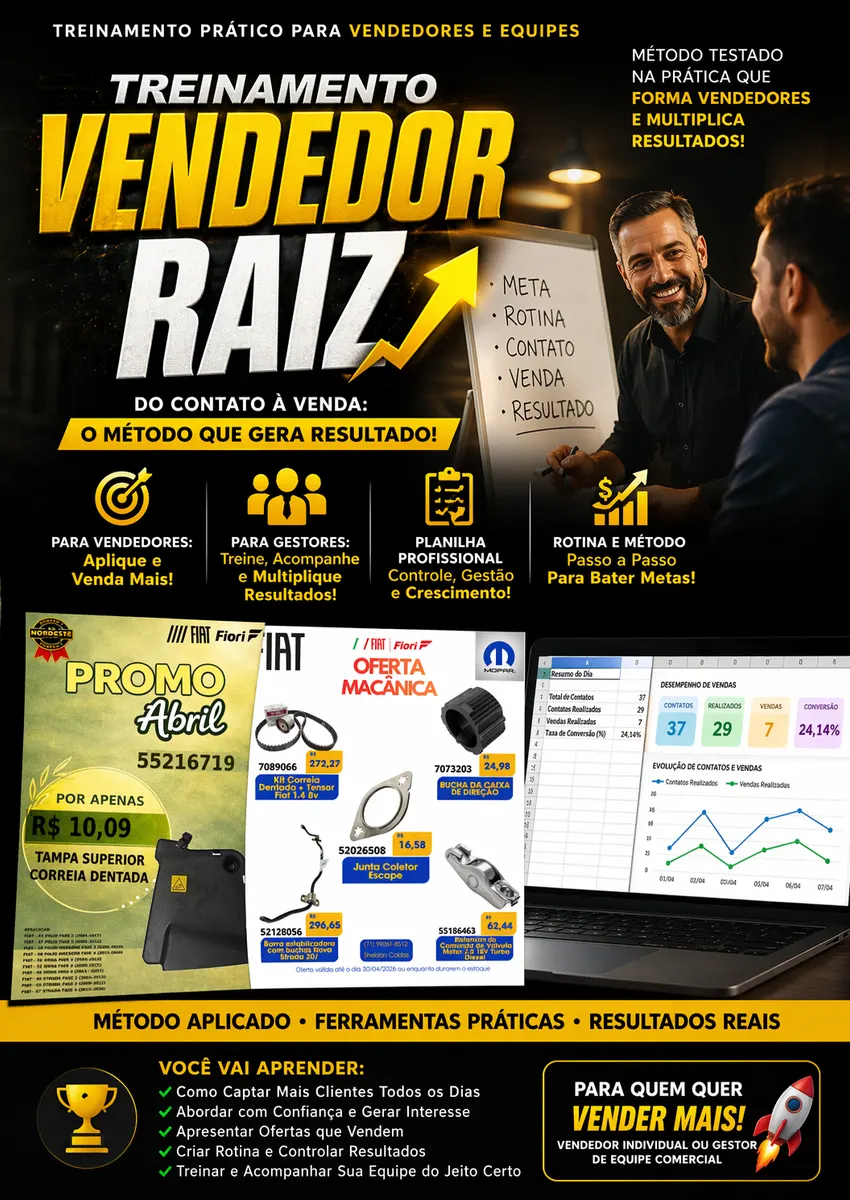 Treinamento do Vendedor Raiz – Método Prático para Vendedores e Equipes