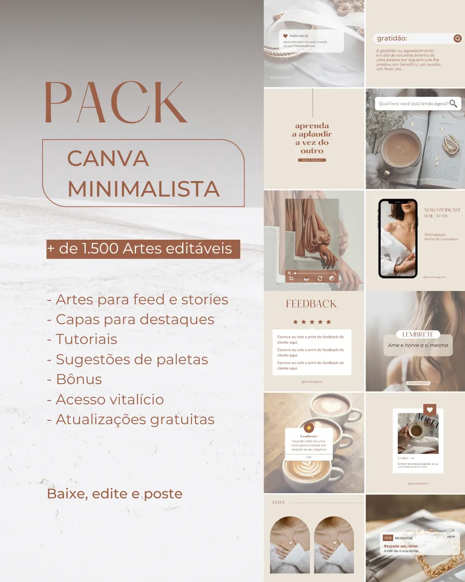 PACK CANVA MINIMALISTA PREMIUM