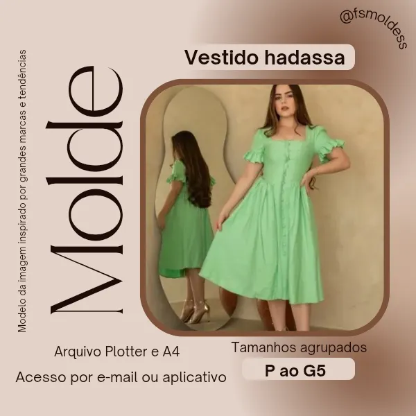 Molde vestido Hadassa