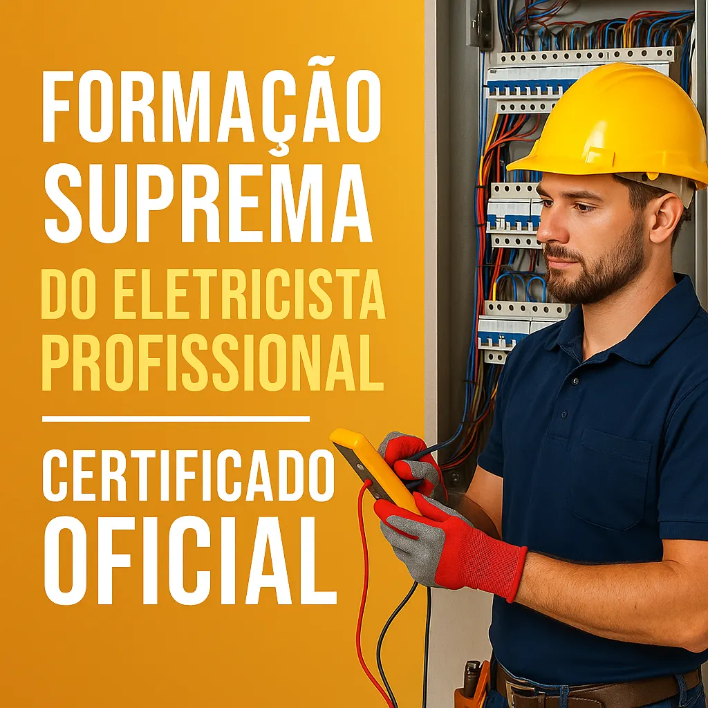 Formação Suprema do Eletricista Profissional – Certificado Oficial