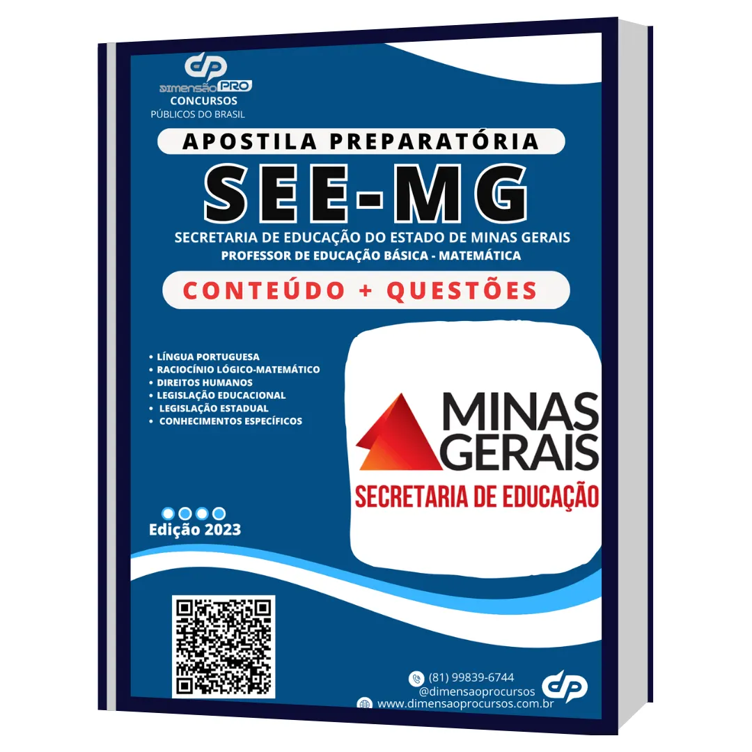 Apostila para SEE de Minas Gerais - Educação Básica - Professor de Matemática