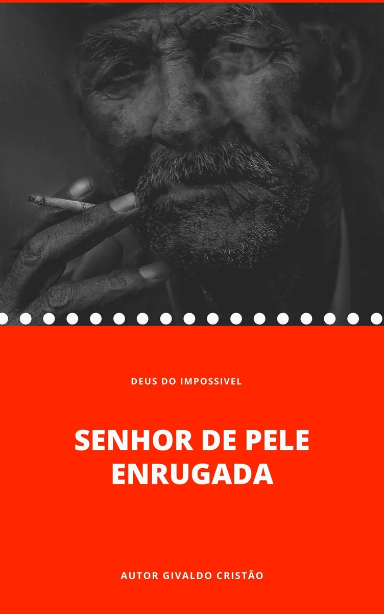 senhor de pele enrugada