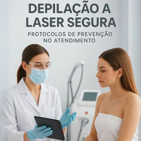 E-book Depilação a Laser Segura: Protocolos de Prevenção no Atendimento
