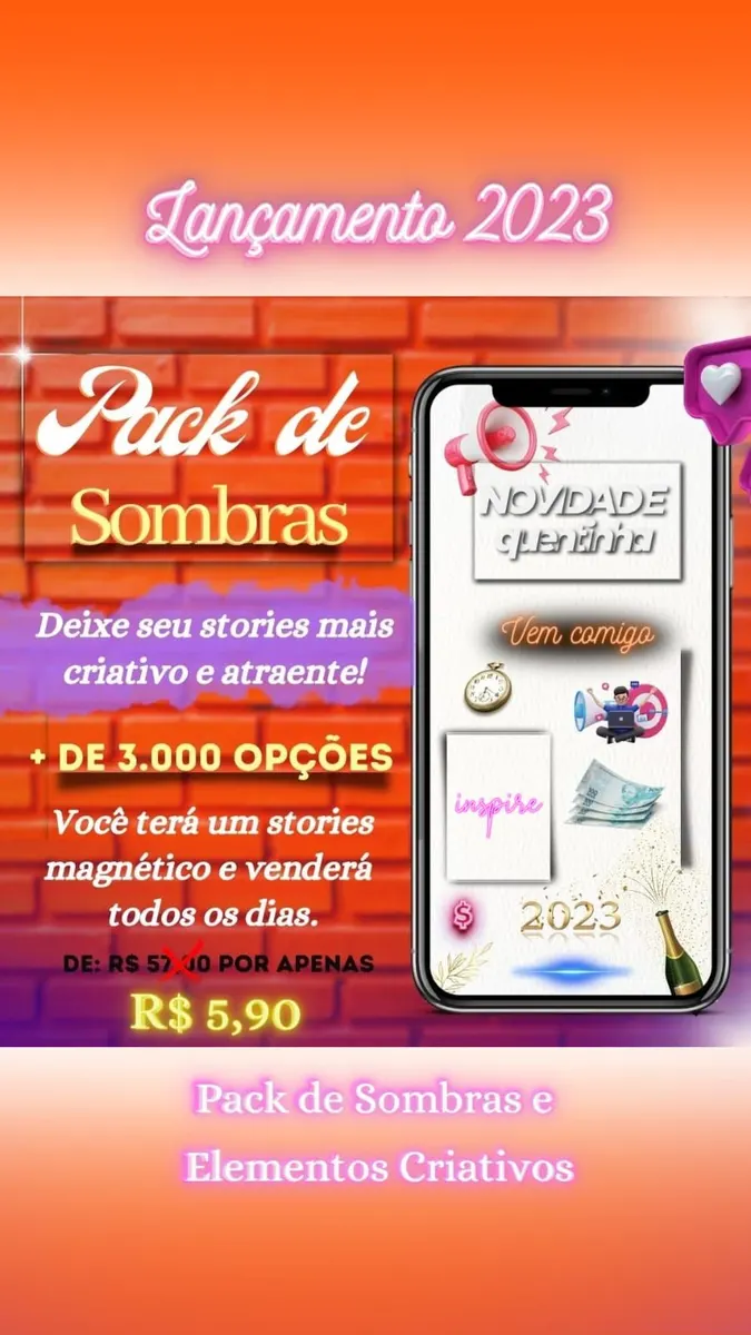 Pack de Sombras e Elementos Criativos