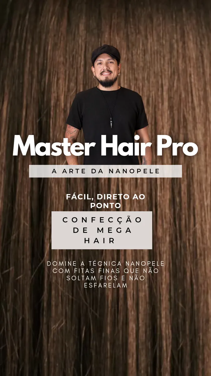 "Master Hair Pro: A Arte da Nanopele — Mega Hair com Fitas Inovadoras e Duráveis"