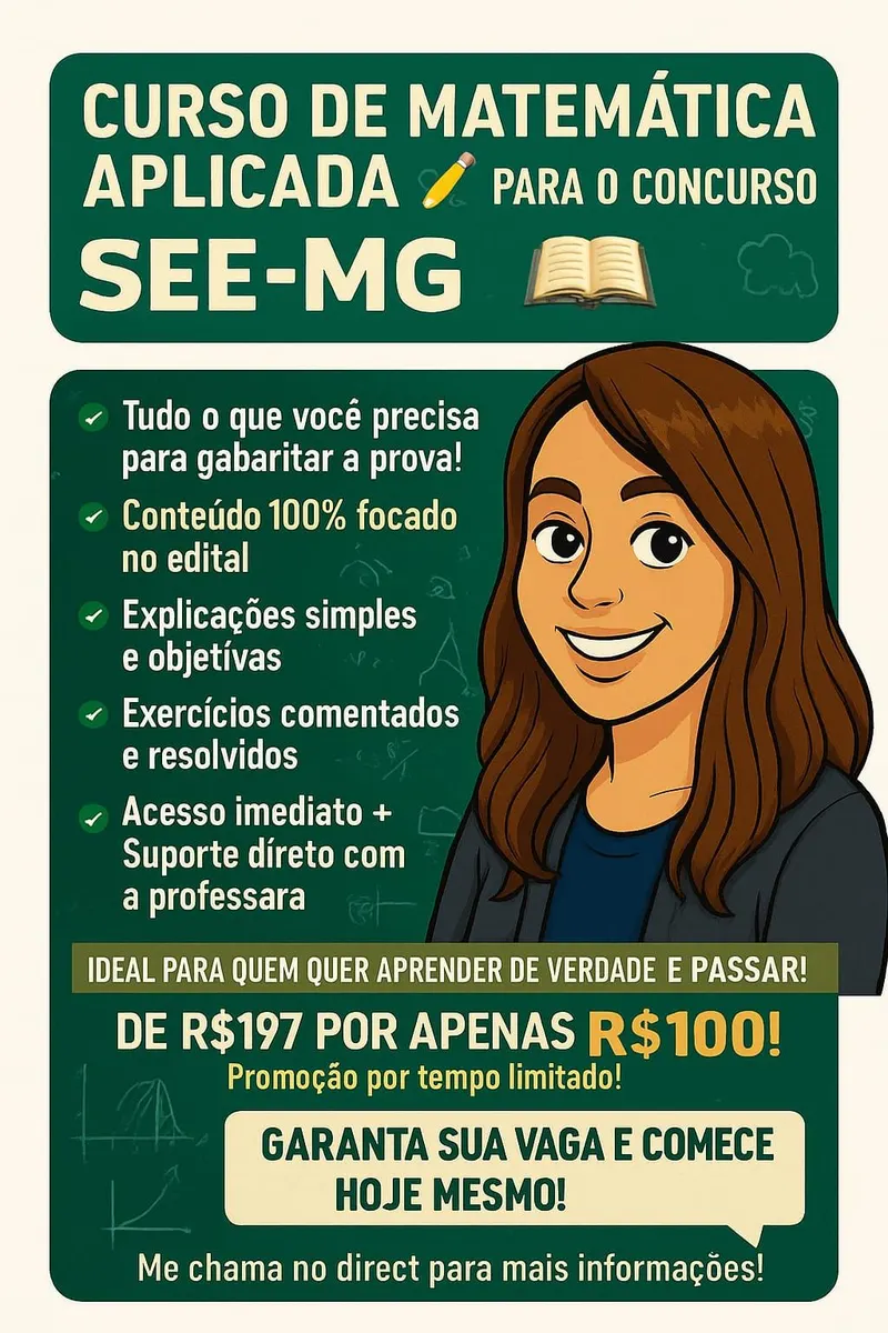 Descomplica Matemática SEE-MG – Rumo à Aprovação!