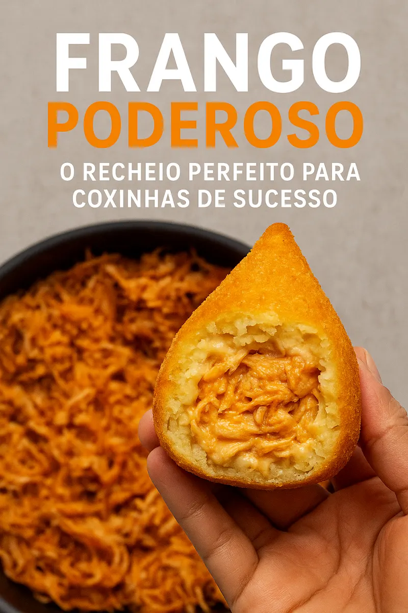 Recheio de Frango Poderoso Aprenda a fazer como os grandes e aumente suas vendas agora!