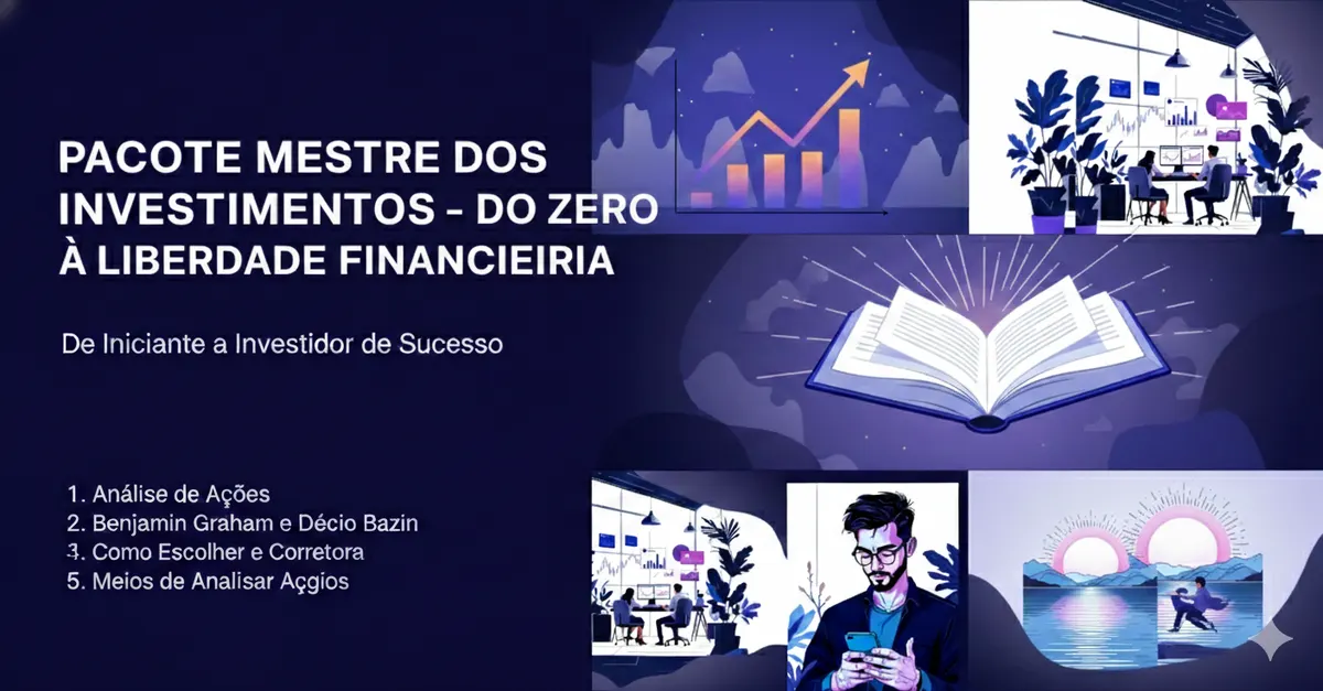 Pacote Mestre dos Investimentos – Do Zero à Liberdade Financeira