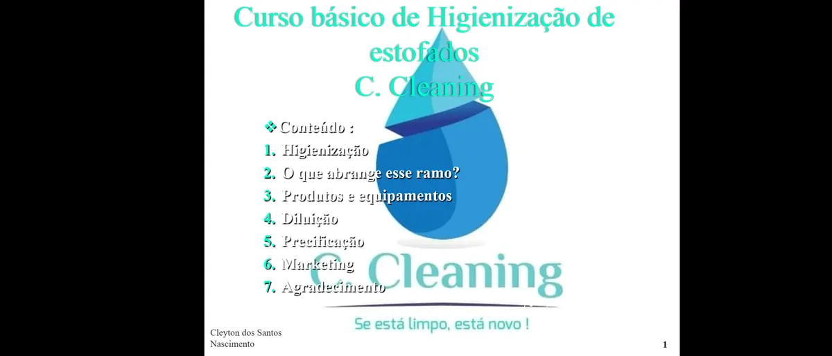 Curso básico de higienização de estofados