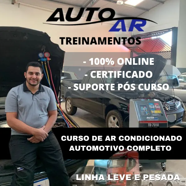 CURSO DE AR CONDICIONADO AUTOMOTIVO LINHA LEVE E PESADA.