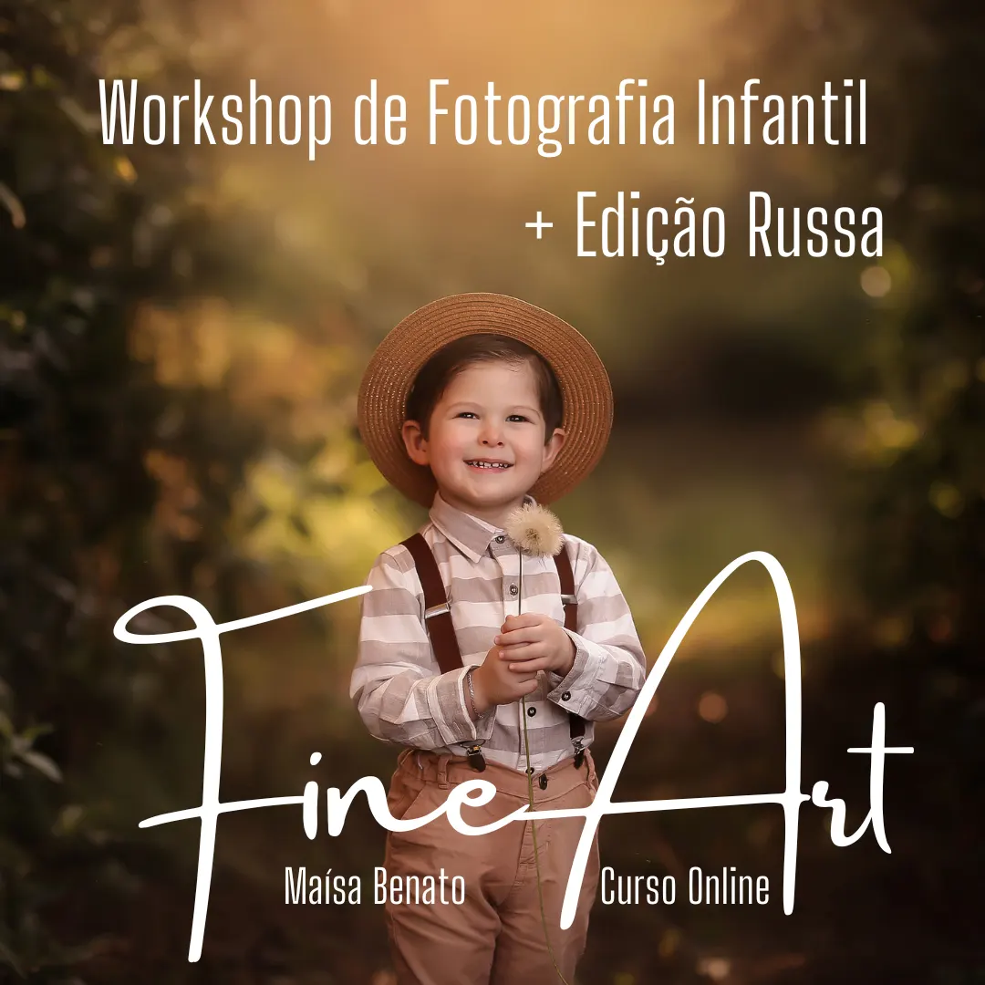 Workshop Online de Fotografia Infantil Fine Art