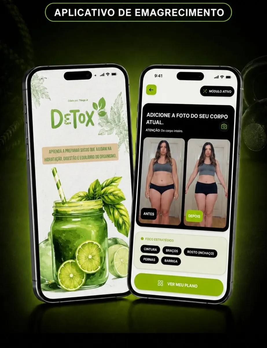 Desafio de 7 Dias + Guia de Sucos Detox mais...