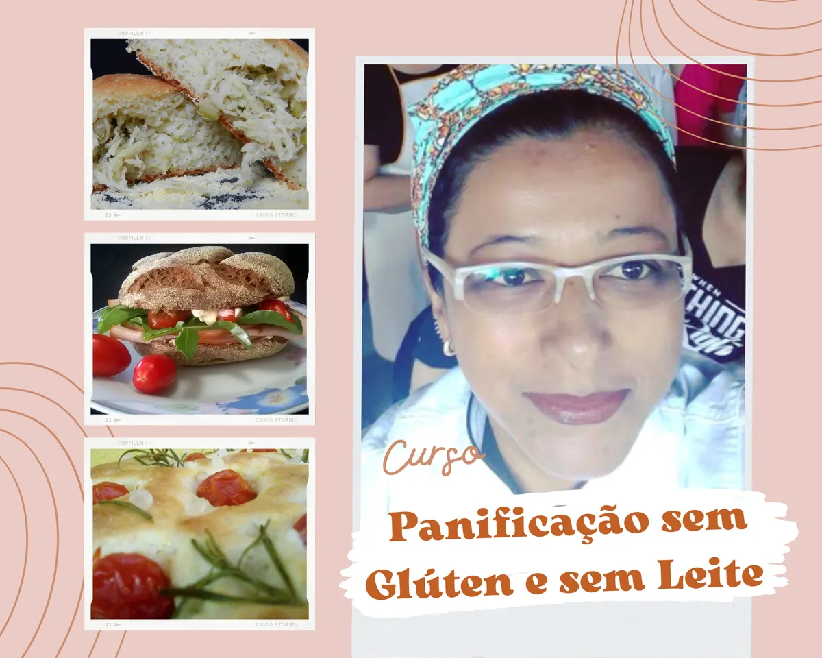 Curso de culinária Sem glúten e sem leite