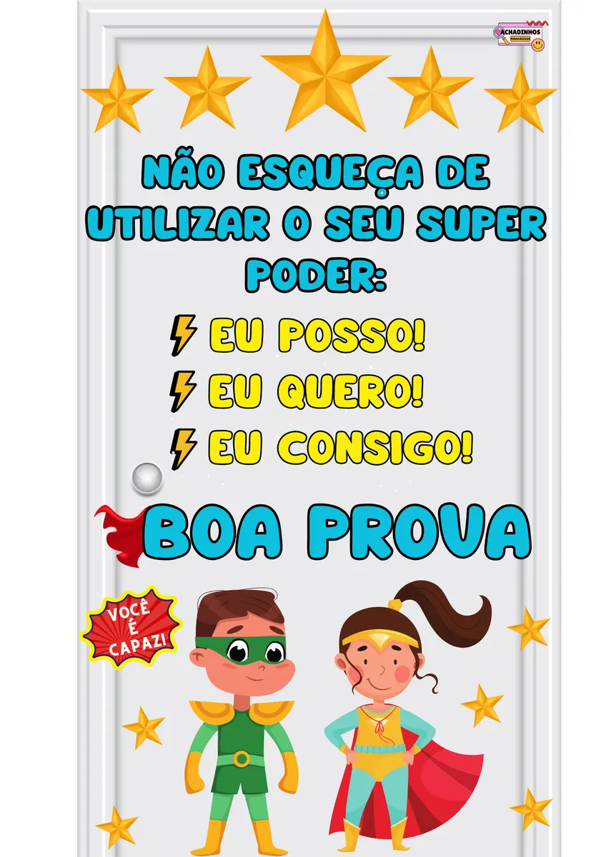 📚✨Painel para porta - Boa prova