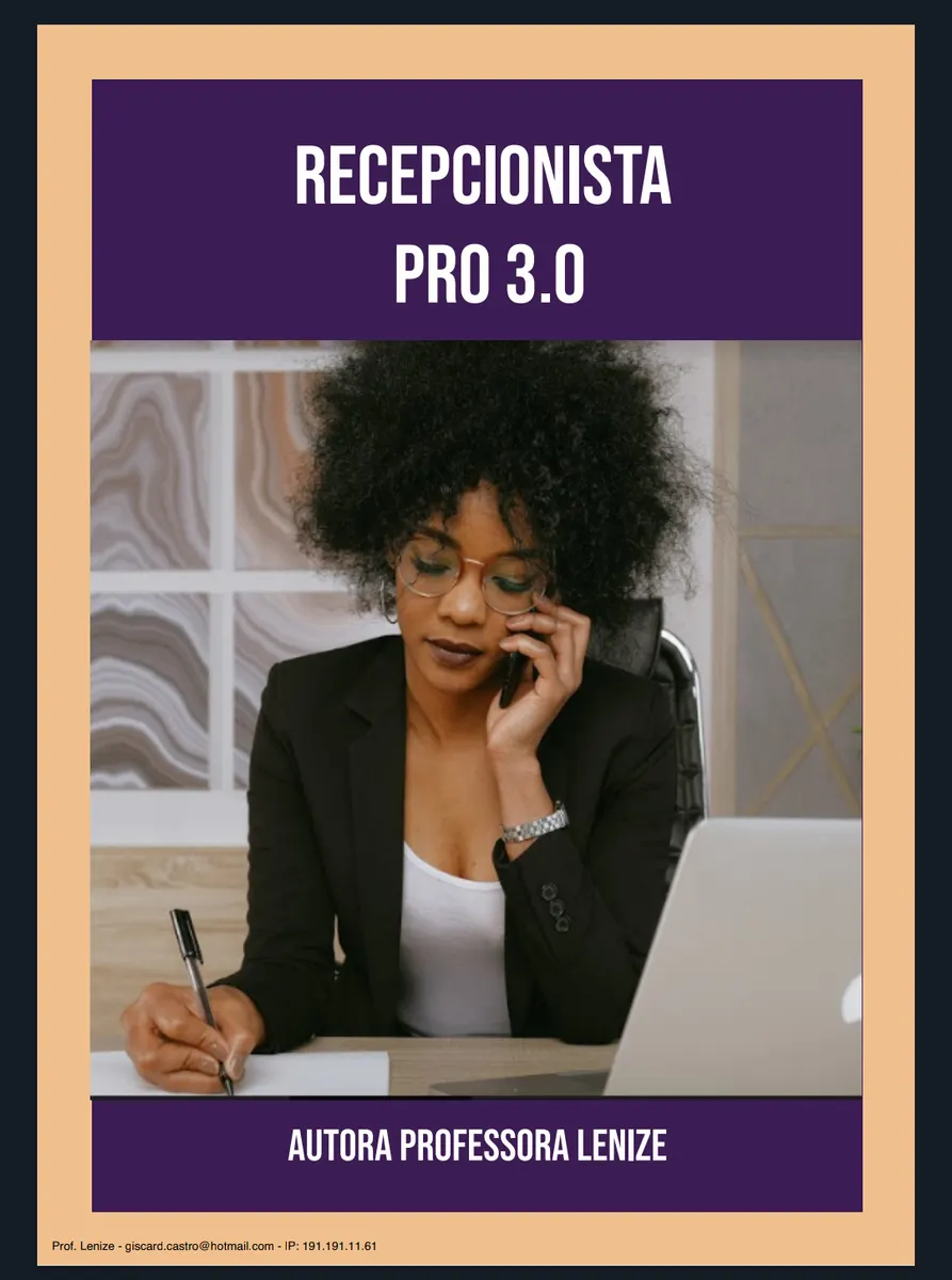CURSO DE RECEPCIONISTA COM CERTIFICADO