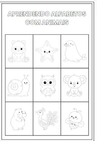 Para Colorir Se Divertir Escrever E Aprender O Alfabeto