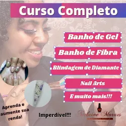 Curso de Banho de Gel, Banho de fibra e Blindagem de Diamante