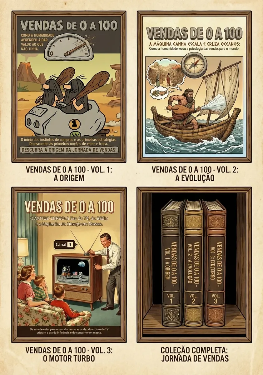 Vendas de 0 a 100 - A Jornada Definitiva (Volumes 1, 2 e 3)