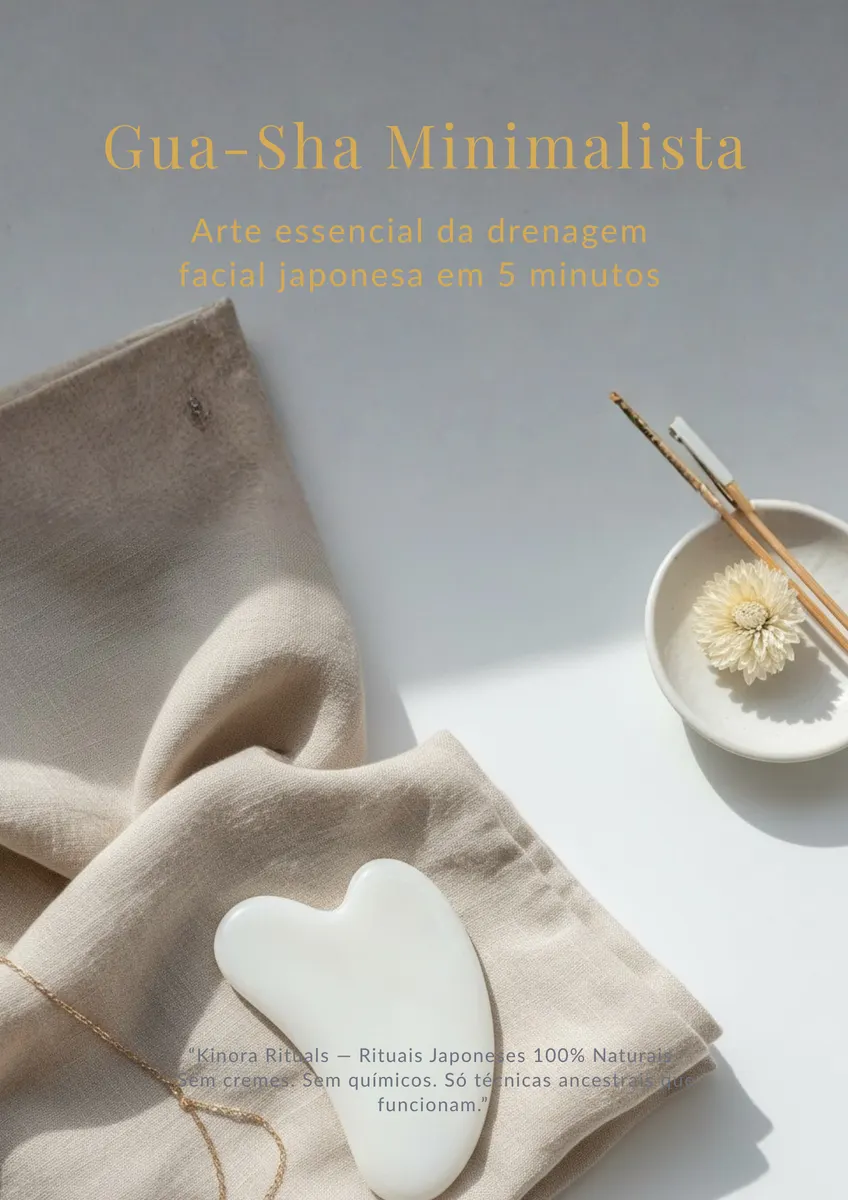 Gua-Sha Minimalista — A arte essencial da drenagem facial japonesa em 5 minutos