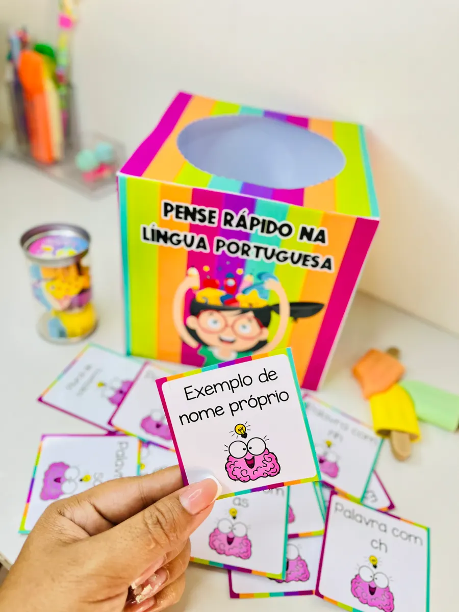 Pense rápido Português - Recurso pedagógico para imprimir em PDF