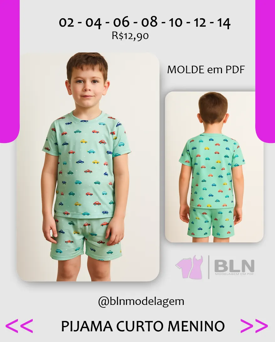 PIJAMA CURTO MENINO