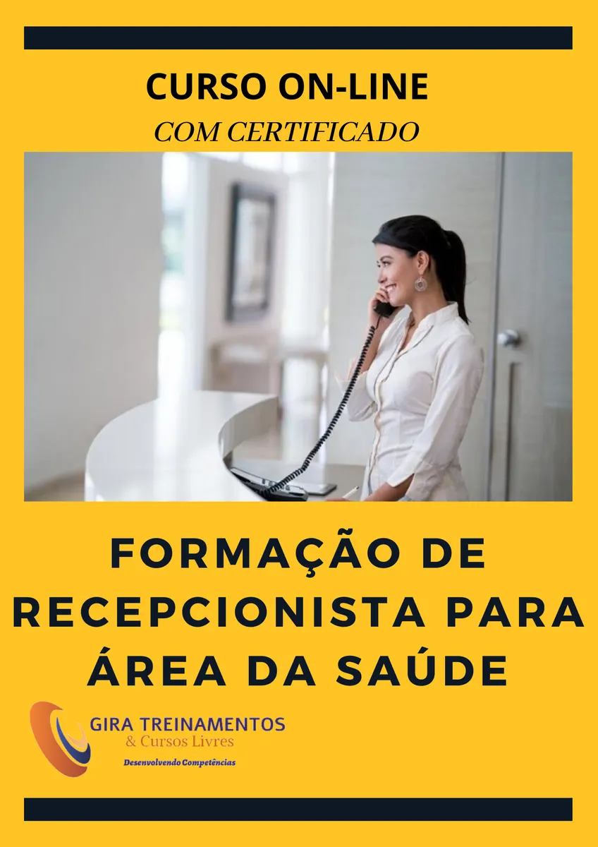CURSO ONLINE DE RECEPCIONISTA PARA ÁREA DA SAÚDE