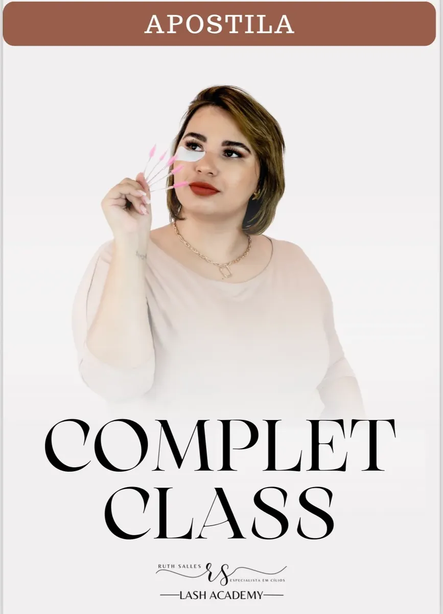 Apostila curso completo extensão de cílios do Nível Iniciante ao Avançado  - Ruth Salles