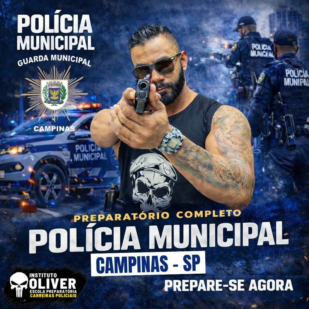 👮‍♂️Preparatório Completo  GUARDA MUNICIPAL de CAMPINAS - SP  👮‍♂️ GCM - Instituto Óliver