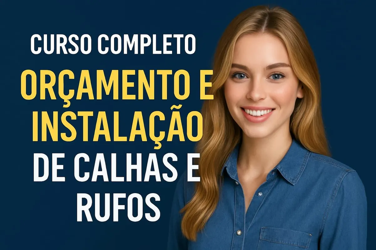 Curso Completo: Orçamento e Instalação de Calhas e Rufos - Do Zero ao Profissional!