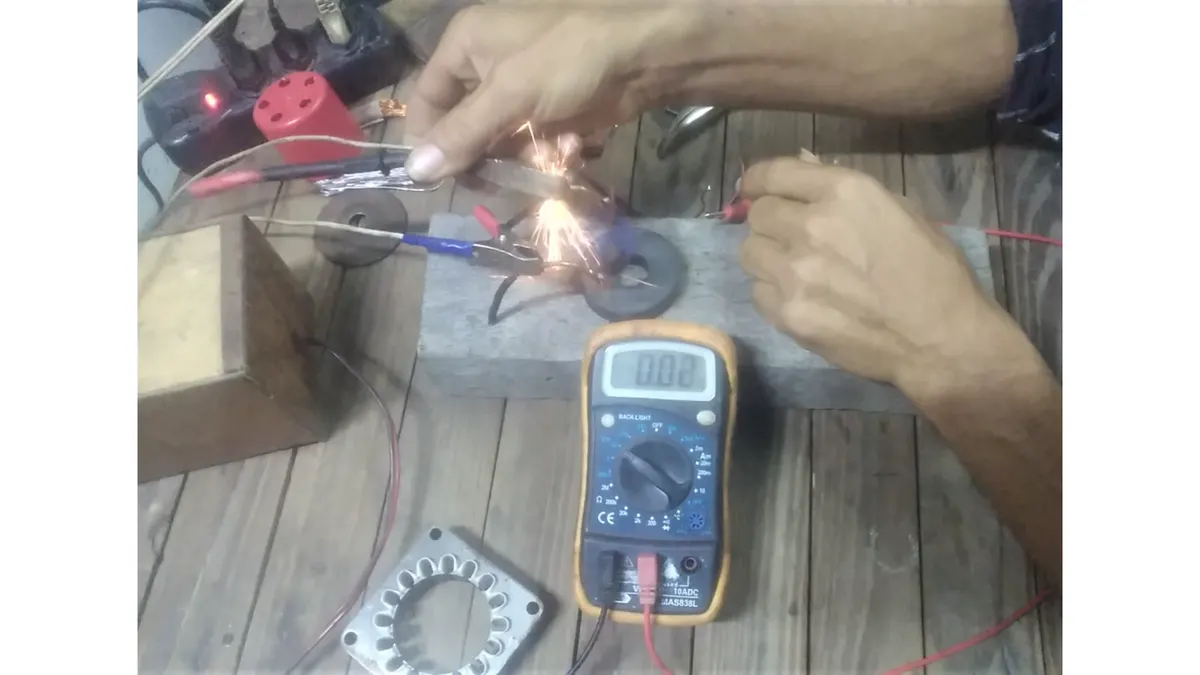 Bobinamento em motores de ventilador (mesa), BONUS diagnostico e manutenção.
