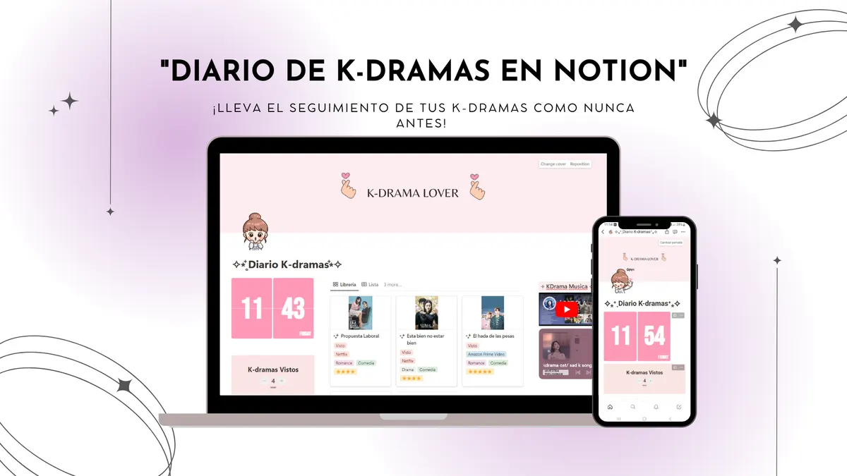 Diario de K-dramas en Notion