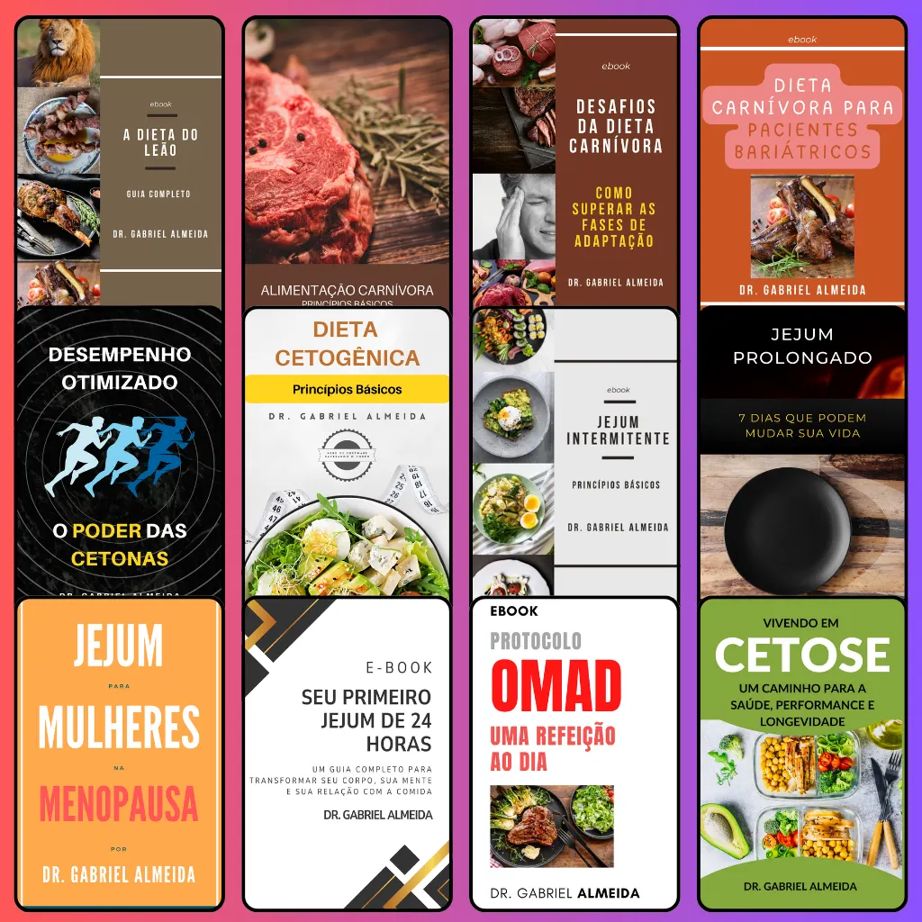 Pacote Completo de 12 eBooks – Jejum e Estratégias LowCarb