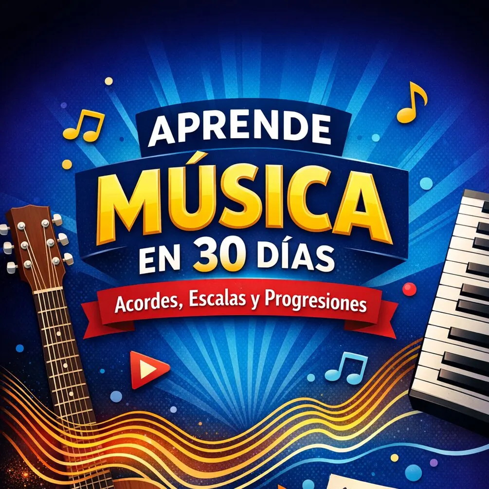 Aprende Música en 30 Días: Acordes, Escalas y Progresiones