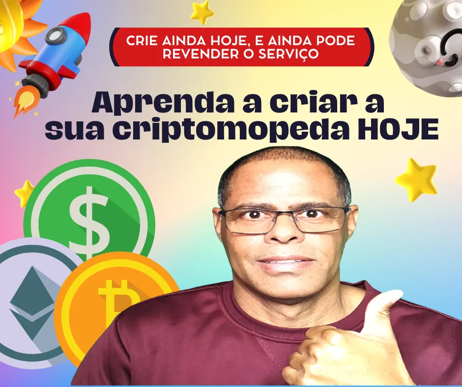 Curso como Criar a sua Criptomoeda hoje pode ate revender este serviço a terceiros