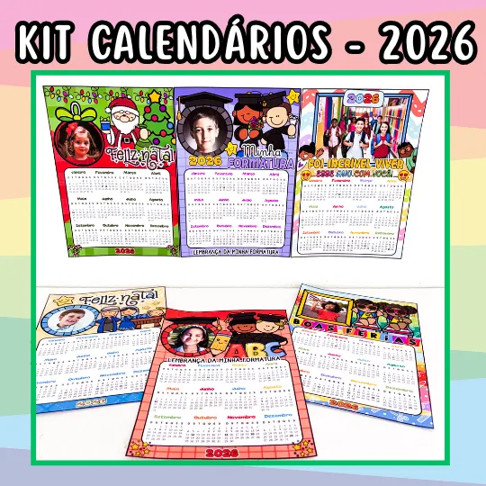 Calendário 2026 - Kit