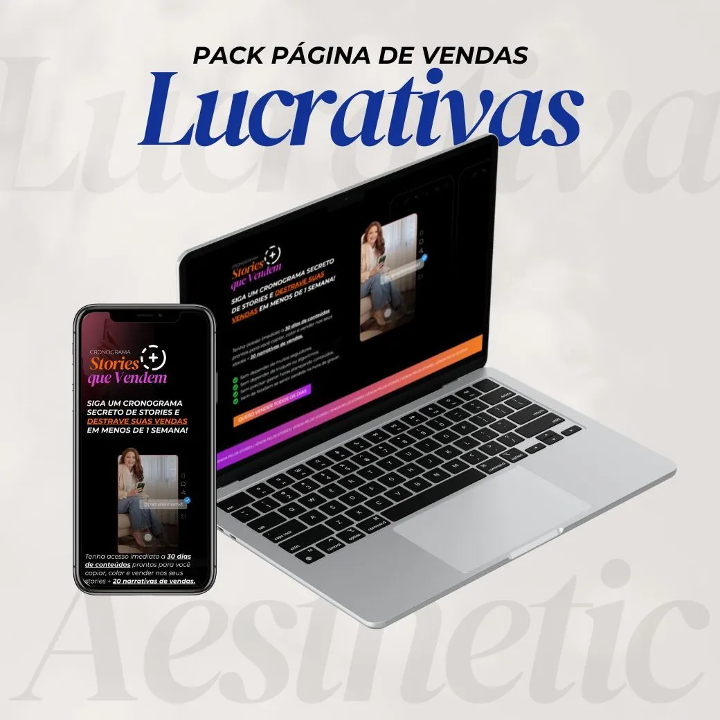 Pack Páginas de Vendas Lucrativas