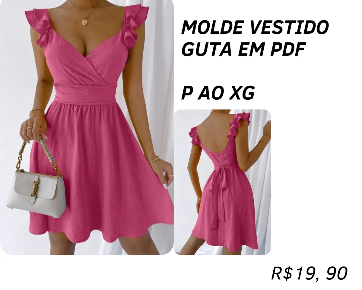 MOLDE VESTIDO GUTA EM PDF