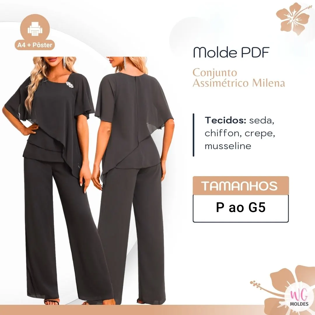 MOLDE CONJUNTO ASSIMÉTRICO MILENA