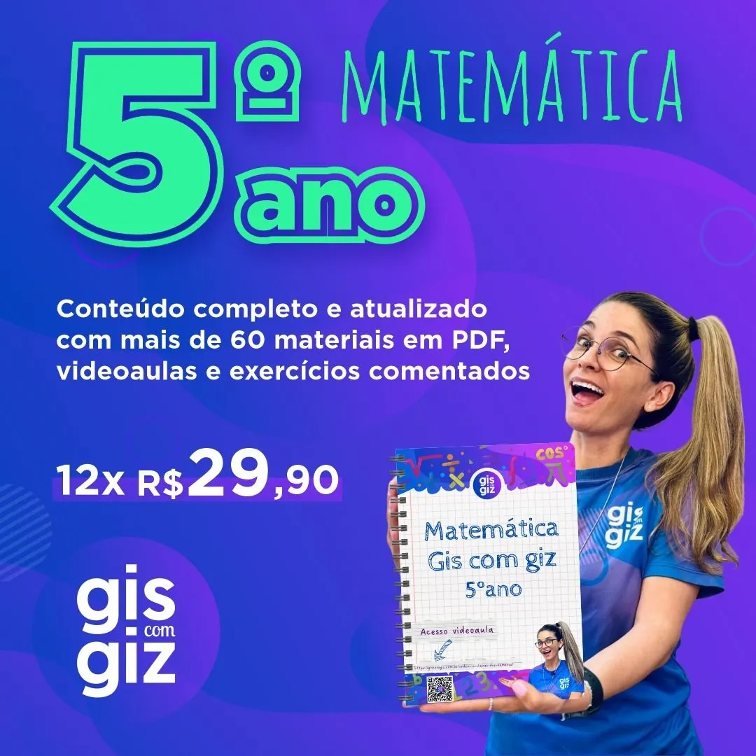 Matemática 5º ano Gis com giz