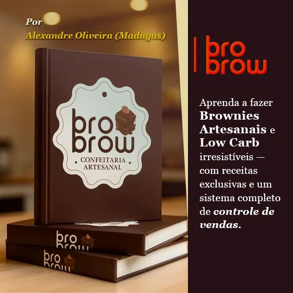 50 Receitas de Brownies Artesanais e Low Carb