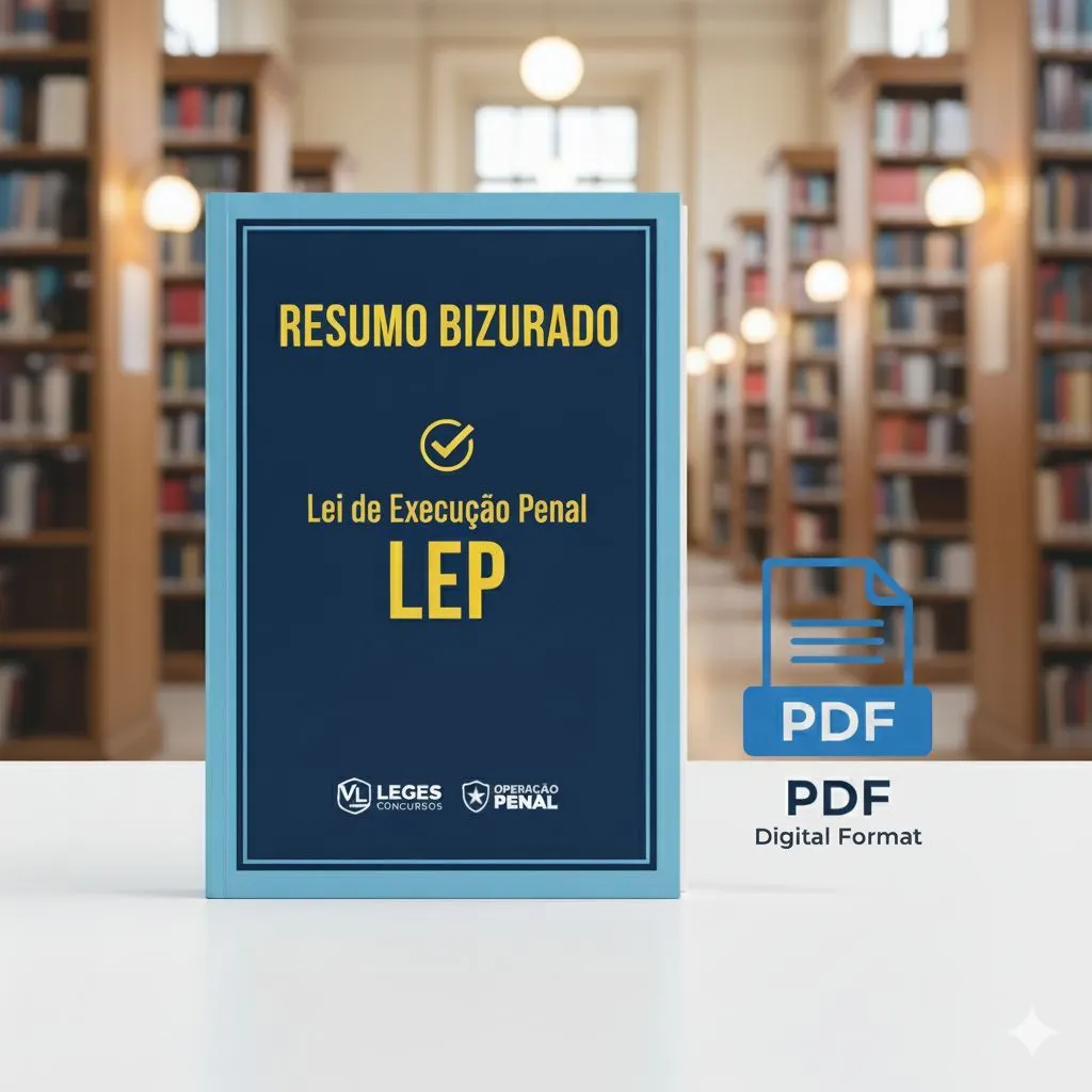 PRINCIPAIS ARTIGOS DA LEI DE EXECUÇÃO PENAL PARA CONCURSOS PÚBLICOS (eBook digital).