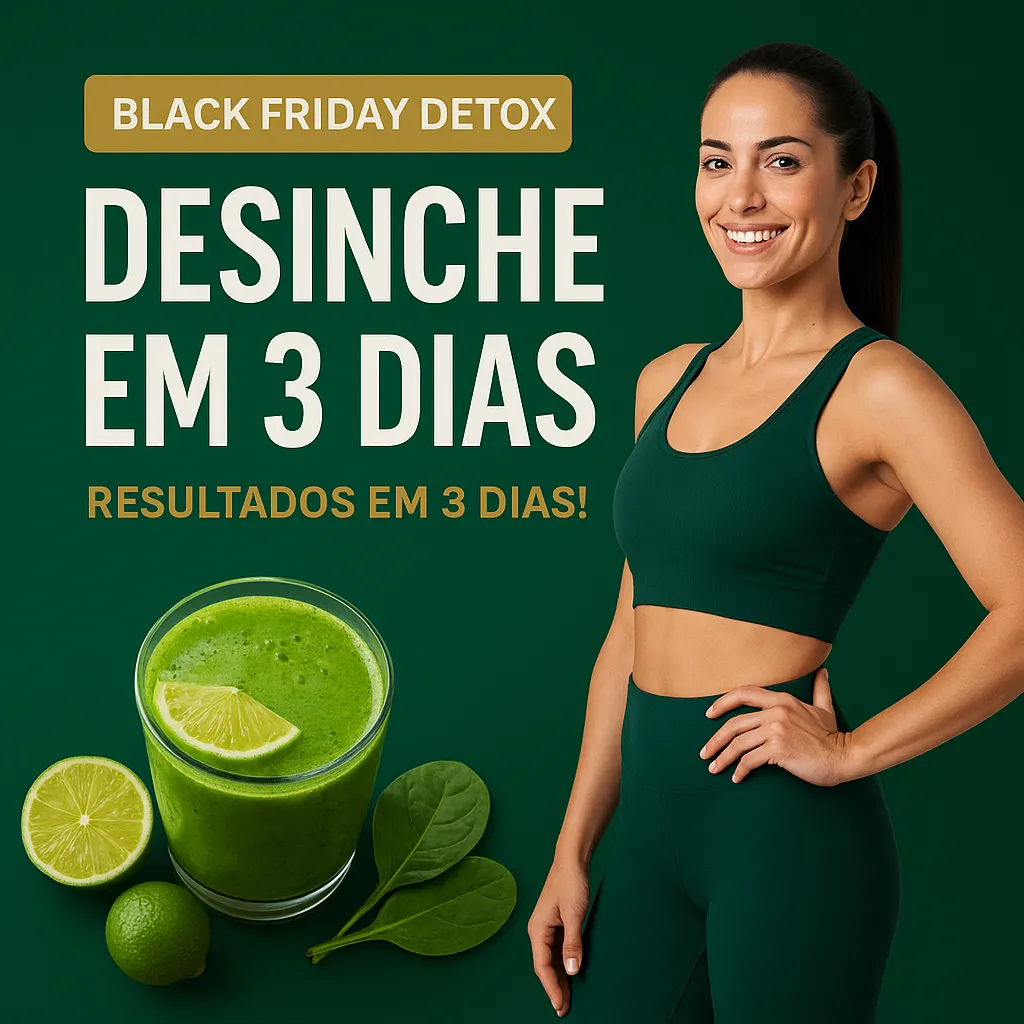 Programa Detox Natural de 3 Dias — 300 Receitas Funcionais para Emagrecer e Desintoxicar o Corpo