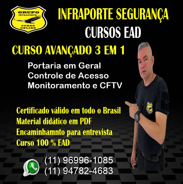 CURSO PORTARIA CONTROLE DE ACESSO E CFTV