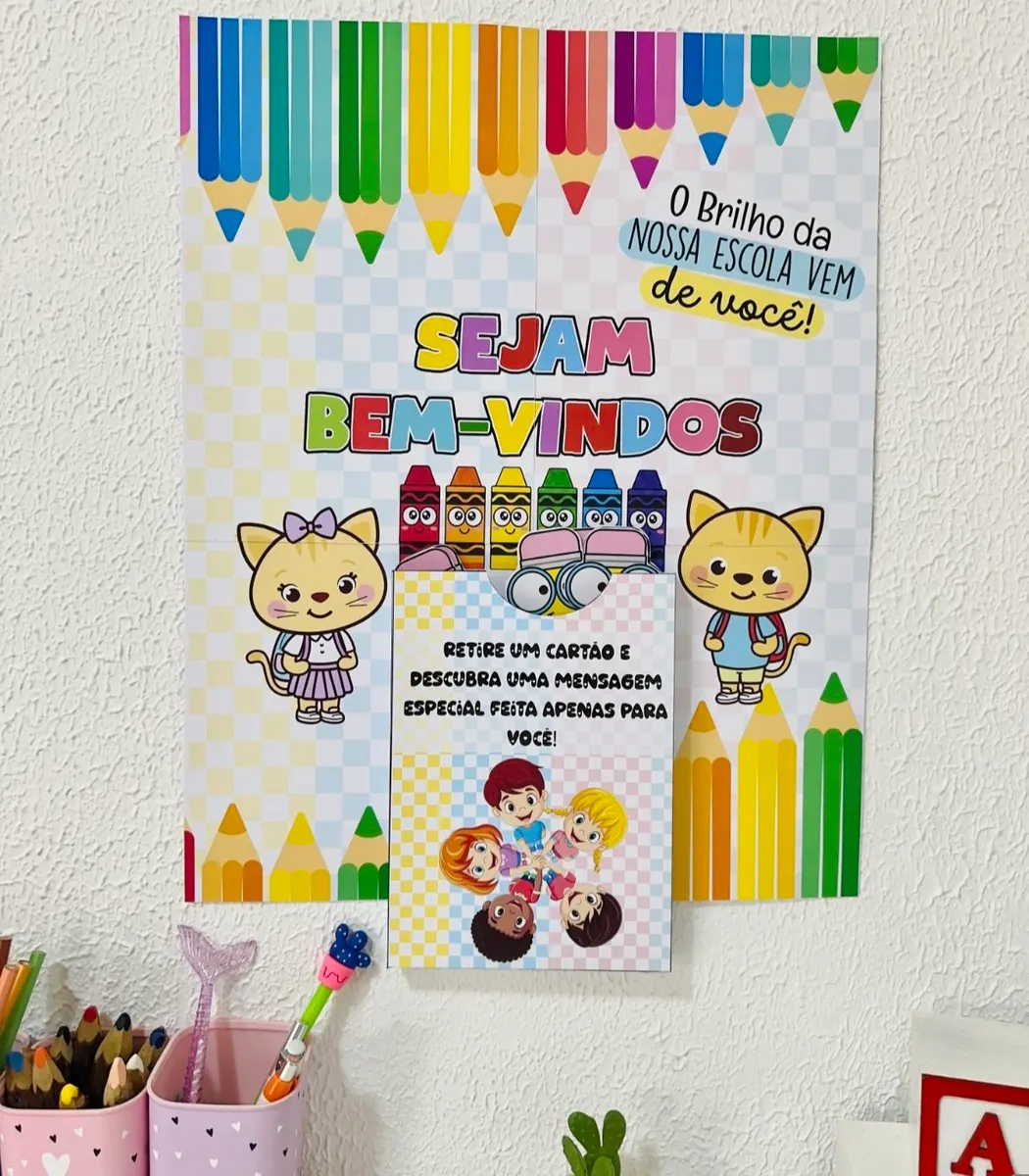 PAINEL DE ACOLHIDA "SEJAM BEM-VINDOS"