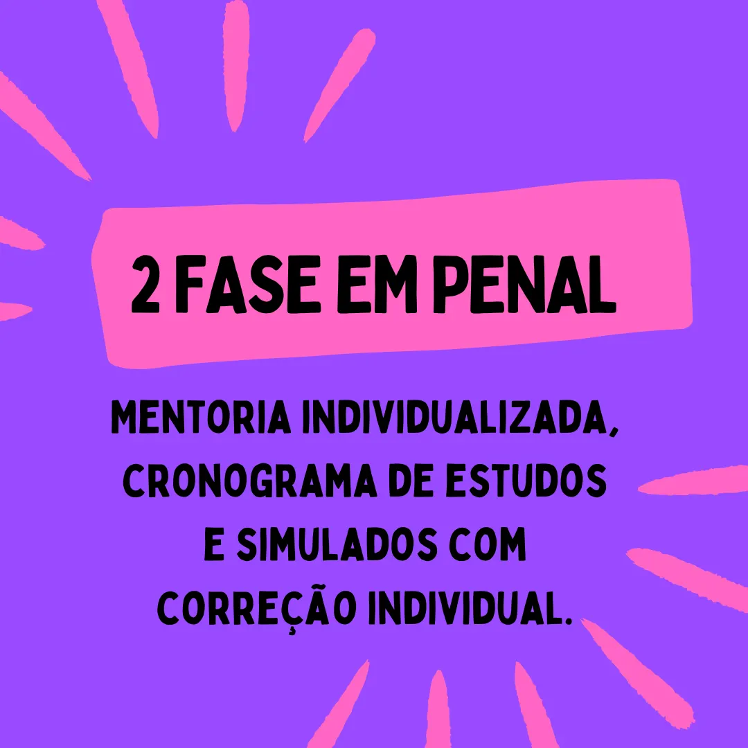 Mentoria: 2ª Fase em Direito Penal OAB