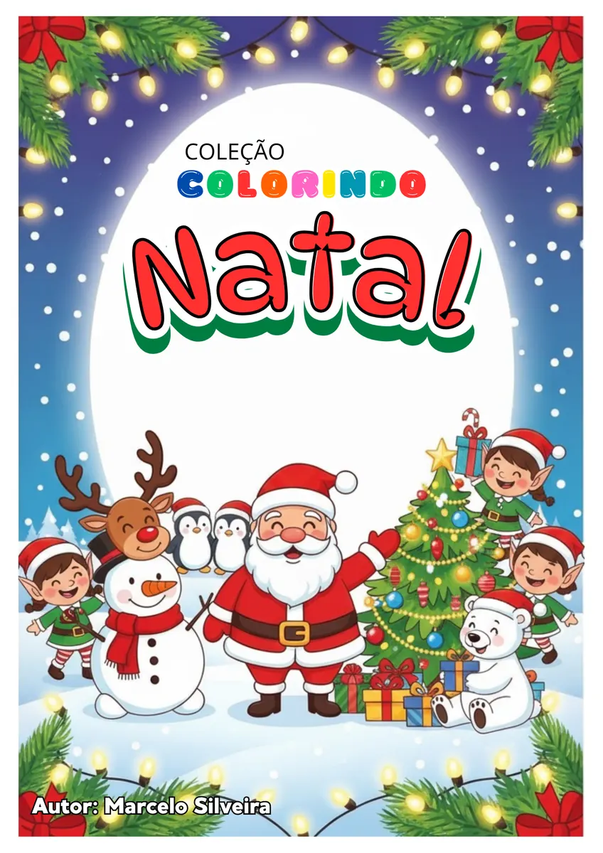 🎅 Coleção NATAL – Livrinho de Colorir Infantil