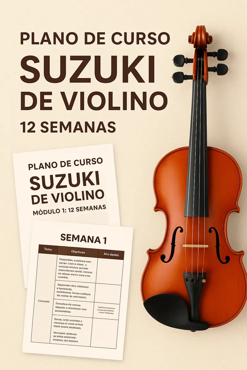 Plano de Curso Suzuki de Violino – 12 Semanas