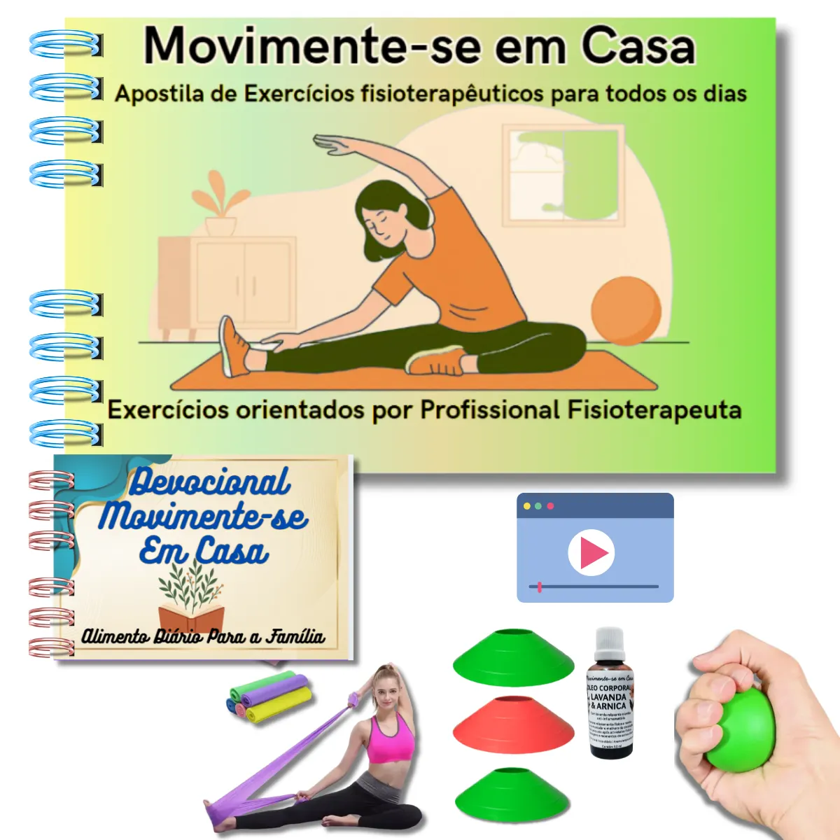 Movimente-se em Casa — 22 exercícios guiados para mobilidade promoção, recuperação da saúde, emagrecimento e bem-estar