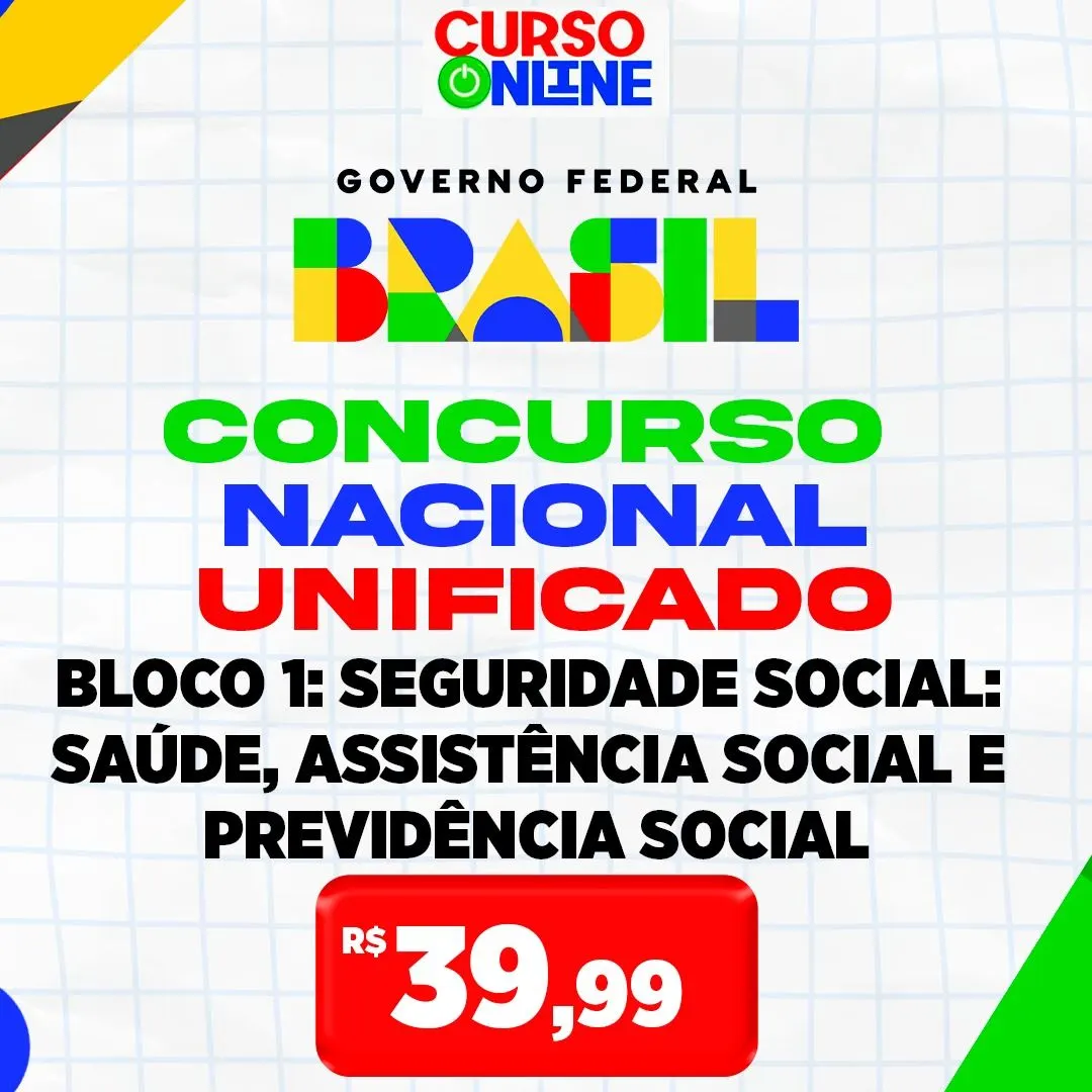Apostila CNU 2025 Bloco 1 – Seguridade Social: Saúde, Assistência Social e Previdência Social